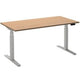 Zit-sta-bureau ceha ade2plhl168q9016be beuken melamine, metaal