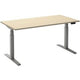 Zit-sta-bureau ceha ade2plhl168q9006ah esdoorn melamine, metaal