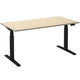 Zit-sta-bureau ceha ade2plhl189q9005ah esdoorn melamine, metaal