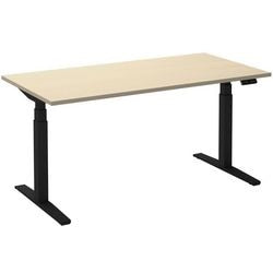 Zit-sta-bureau ceha ade2plme148q9005ah esdoorn melamine, metaal