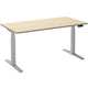 Zit-sta-bureau ceha ade2plme168q9016ah esdoorn melamine, metaal