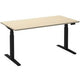 Zit-sta-bureau ceha ade2plme188q9005ah esdoorn melamine, metaal