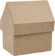Creativ company huizen papier-mache, set van 4