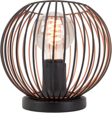 Eglo almanzora tafellamp - e27 - ø 20 cm - zwart koper