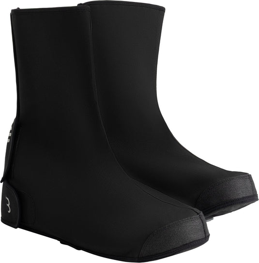 Bbb cycling rainshield overschoenen - voor woon-werk verkeer op stadsfiets e-bike - winddicht waterdicht - zwart - maat 37 42 - bws-41