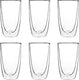 Viva - glass double walled 490 ml set of 6 pieces