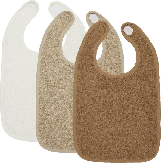 Meyco baby uni slab - 3-pack - badstof - offwhite sand toffee