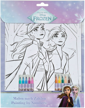 Undercover kleurset frozen kleuren op nummer met stiften elsa anna.