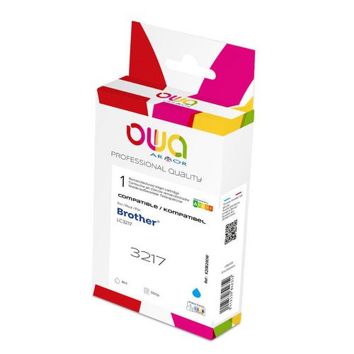 Inktcartridge owa lc3217 blauw