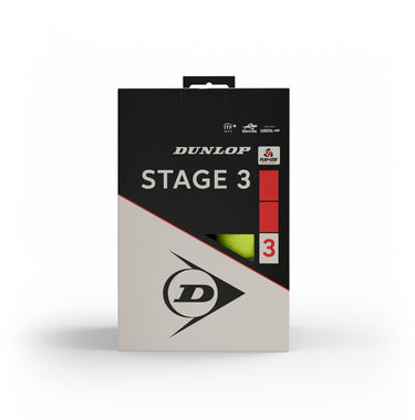 Dunlop - stage 3 red- tennis ballen- 12 doos- yellow red
