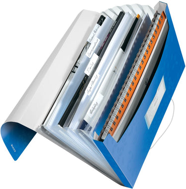 Leitz wow projectmap pp - met 6 vakken - blauw