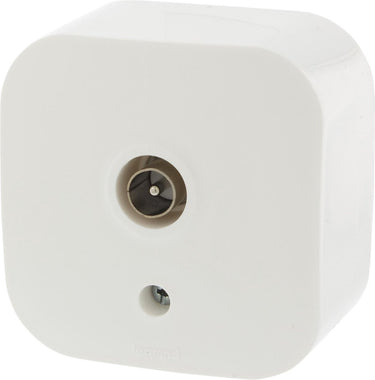 Legrand forix opbouw tv stopcontact - rj11 - wit