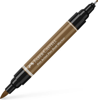 Faber-castell tekenstift - pitt artist pen - duo marker - 180 amber - fc-162180