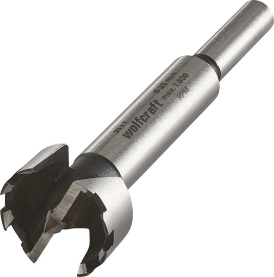 Wolfcraft - scharnierboor 25mm - forstnerboor - houtcilinderboor - 3317000