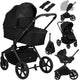 Lionelo freya 3in1 kinderwagen set – reiswieg, wandelwagen astrid i-size autostoel (40–87 cm) –premium - vanaf geboorte tot 22 kg – pu-wielen met vering – omkeerbare zitting – upf50+ kap