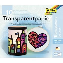 Knutselpapier folia 800 transparant papier kleurenassortiment
