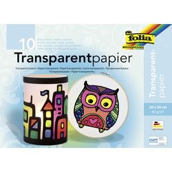 Knutselpapier folia 888 transparant papier kleurenassortiment