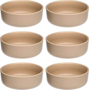 Leonardo roma schaal 16cm abrikoos - set 6
