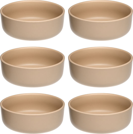 Leonardo roma schaal 16cm abrikoos - set 6