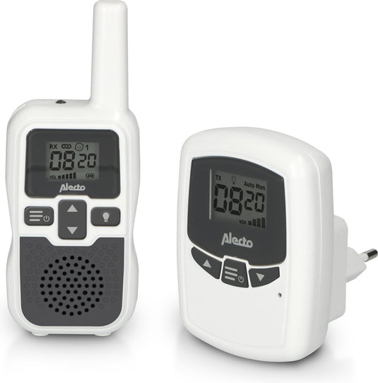 Alecto dbx-80 - babyfoon met groot bereik - tot 3km - wit antraciet