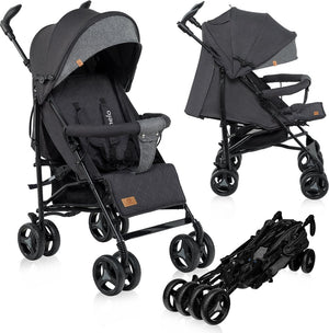 Lionelo irma - buggy - wandelwagen - duurzame en lichte 7kg kinderwagen - geschikt voor kinderen tot 15 kg - geveerde wielen - 360° - van 6 maanden tot 5 jaar - opbergmand - verstelbare handgreep - snel inklapsysteem - compact formaat - muskietennet
