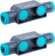 Wolfcraft - 2 lijmklemmen connectors - lijmklem verbinden - 8664060