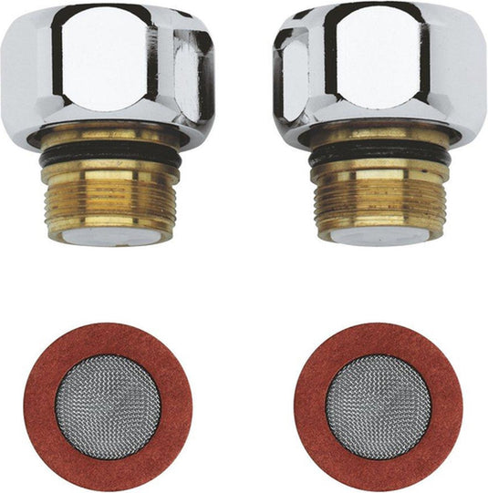 Grohe terugslagklep set - 2 stuks - chroom - 47189000