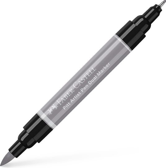 Faber-castell tekenstift - pitt artist pen - duo marker - 272 warmgrijs iii - fc-162272