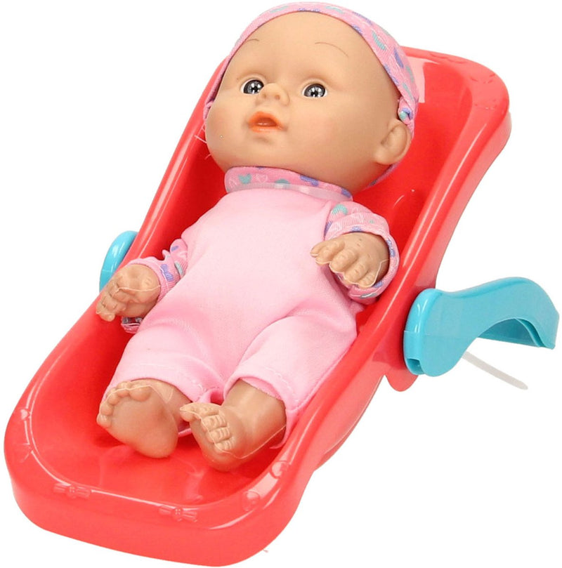 Afbeelding laden in galerijviewer, Lobbes speelgoed bv babypop in draagstoel
