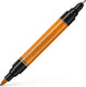 Faber-castell tekenstift - pitt artist pen - 113 oranje glazuur - duomarkers - dubbelzijdige stift - fc-162113