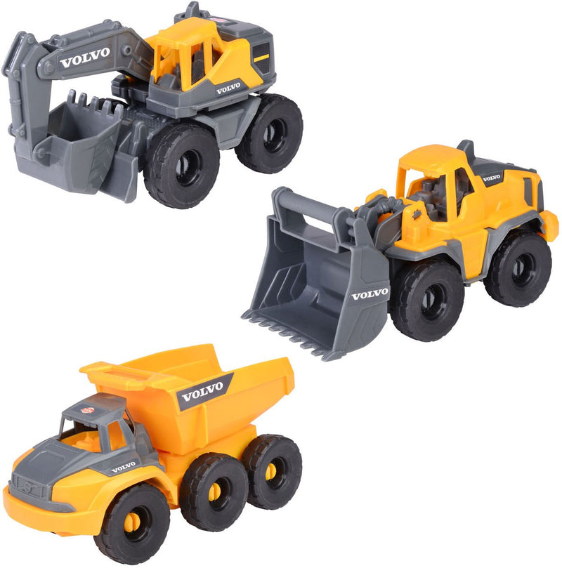 Load image into Gallery viewer, Dickie volvo constructie werkvoertuigen speelset, 3dlg.
