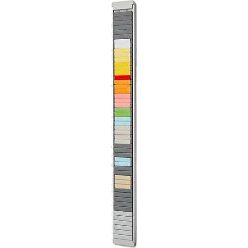 T-kaartenbord ultradex 35 sleuven zilver