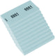 Kangaro nummerblok - 42x105mm - 70 grams - nummers 1-1000 - blauw
