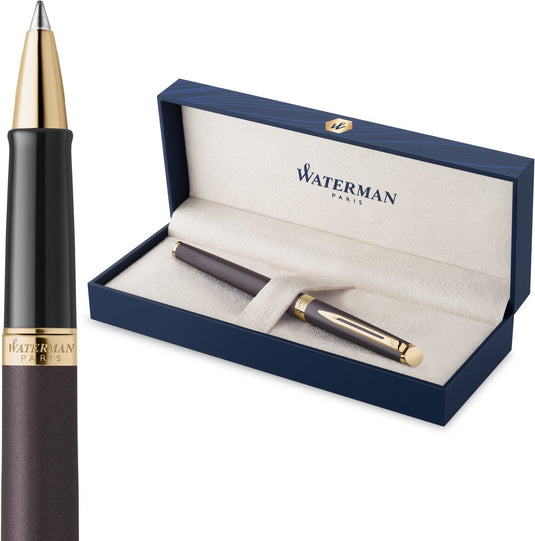 Waterman hémisphère rollerballpen | de subtiele versie | lavazwart | fijne punt | met geschenkdoos