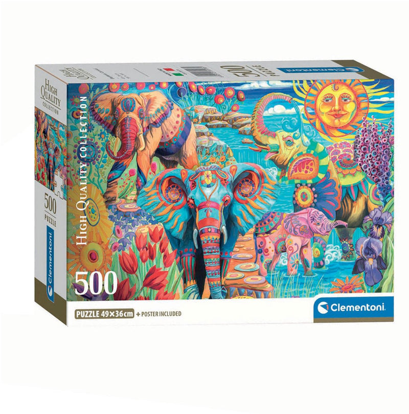 Load image into Gallery viewer, Clementoni legpuzzel elephants' carnival, 500st.
