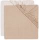 Jollein hoeslaken wieg - 40 50x80 90cm - jersey - blush wild rose - 2 stuks