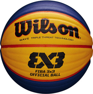 Wilson fiba 3x3 - basketbal official - geel blauw - maat 6 - kinderen en volwassenen 6