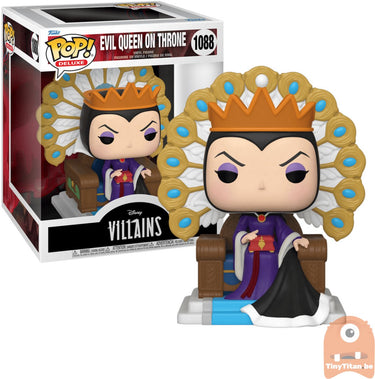 Funko snow white verzamelfiguur disney pop! deluxe villains evil queen on throne 9 cm multicolours