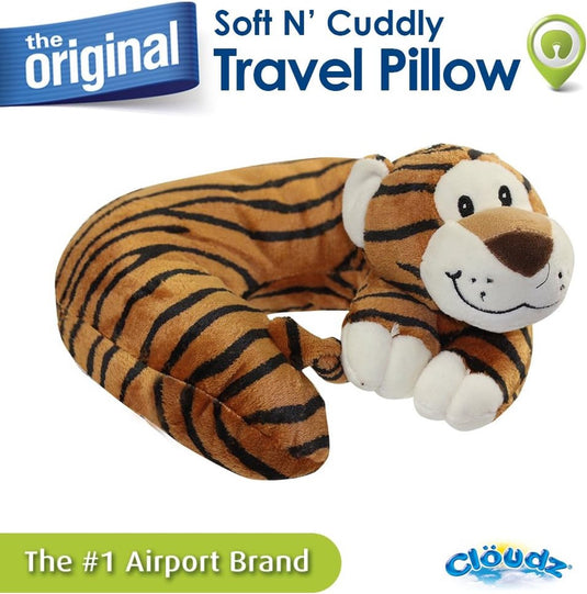 Clöudz plush cloudz plush kinder nekkussen tiger