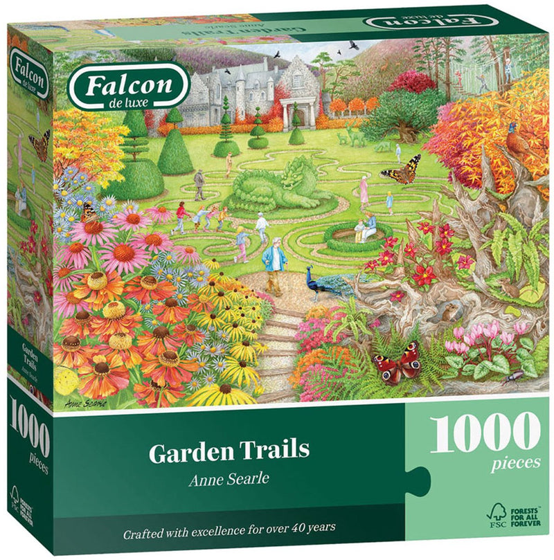 Load image into Gallery viewer, Falcon puzzel garden trails 1000 stukjes legpuzzel volwassenen.
