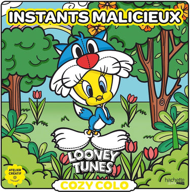 Hachette heroes cozy colo - looney tunes instants malicieux (ontdeugende momenten) - hachette - kleurboek voor volwassenen en kinderen