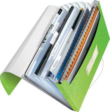 Leitz wow projectmap pp - met 6 vakken - groen