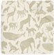 Jollein - hoeslaken jersey 40 50x80 90cm - wieg, ledikant, babybed - animals - olive green