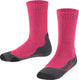 Falke tk2 anti-blaar dik wol functioneel materiaal wandelsokken kinderen rood - maat 27-30