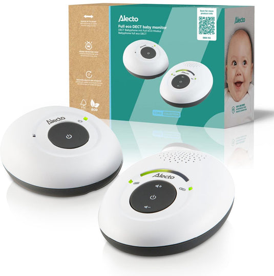 Alecto dbx-115 - full eco dect babyfoon - wit antraciet