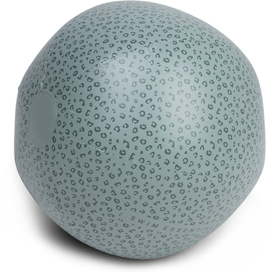 Swim essentials - strandbal - 51 cm - groen- luipaarprint - opblaasbal