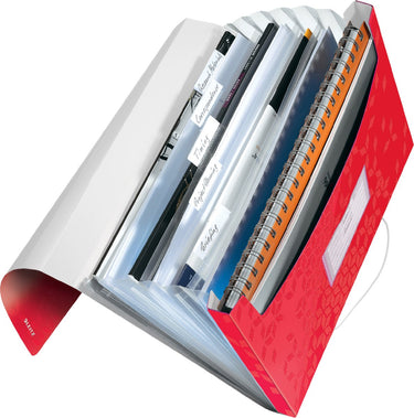 Leitz wow projectmap pp - met 6 vakken - rood