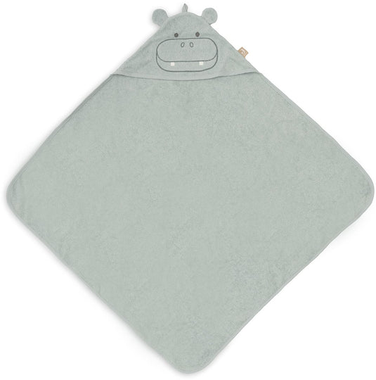 Jollein badcape badstof 75x75cm hippo happy