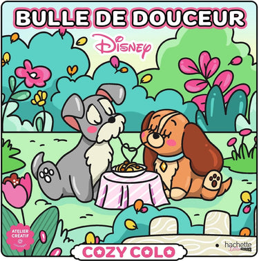 Hachette heroes atelier créatif disney cozy colo disney - bulle de douceur - hachette - kleurboek voor volwassenen en kinderen