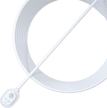 Arlo magnetische stroomkabel voor buiten (wit) - stroomkabel - gecertificeerd accessoire - 7,6 m magnetische stroomkabel - compatibel met ultra 2 (+xl), pro 5, pro 4 (+xl), pro 3, go 2 beveiligingscamera's floodlight - vma5600c-100pes